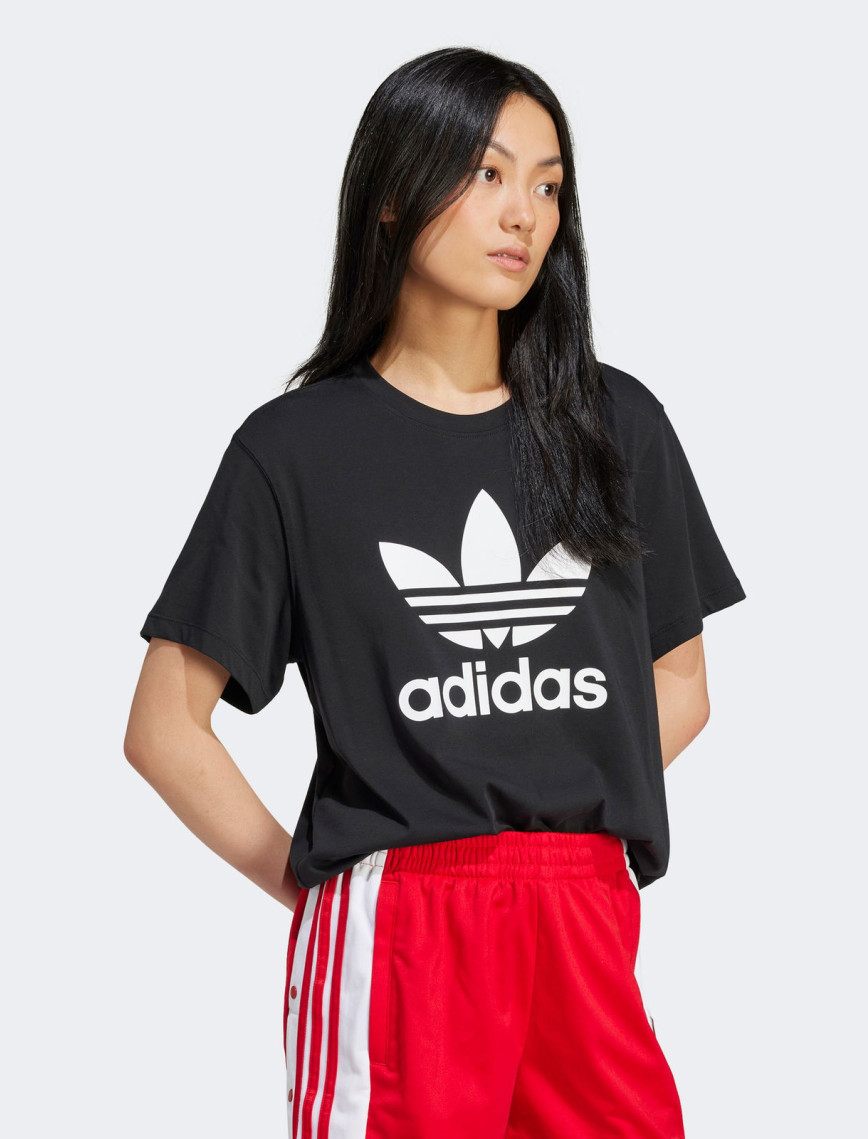 adidas Adicolor Trefoil Kadın Siyah T-Shirt adidas Adicolor Trefoil Kadın Siyah T-Shirt