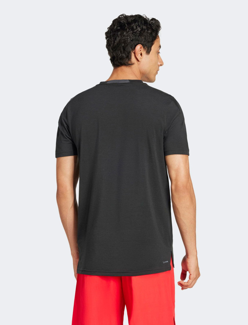 adidas Designed 4 Training 3-Stripes Erkek Siyah T-Shirt adidas Designed 4 Training 3-Stripes Erkek Siyah T-Shirt
