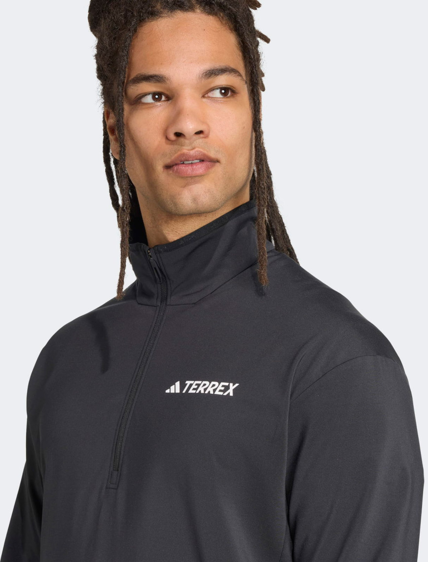 adidas Terrex Mountain Climawarm Half-Zip Fleece Erkek Siyah Polar adidas Terrex Mountain Climawarm Half-Zip Fleece Erkek Siyah Polar