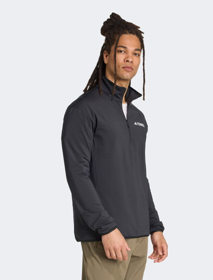 adidas Terrex Mountain Climawarm Half-Zip Fleece Erkek Siyah Polar adidas Terrex Mountain Climawarm Half-Zip Fleece Erkek Siyah Polar