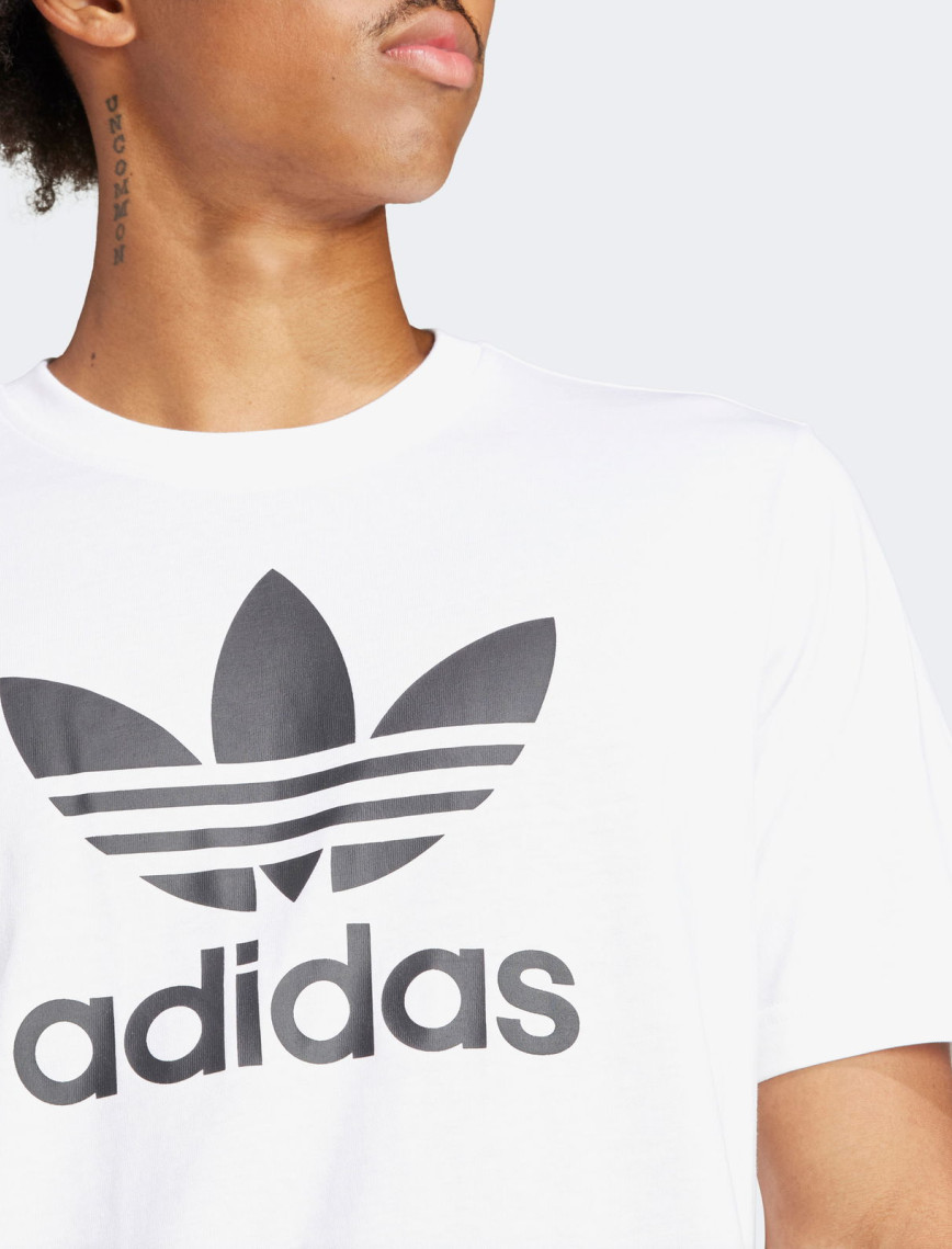 adidas Trefoil Erkek Beyaz T-Shirt adidas Trefoil Erkek Beyaz T-Shirt