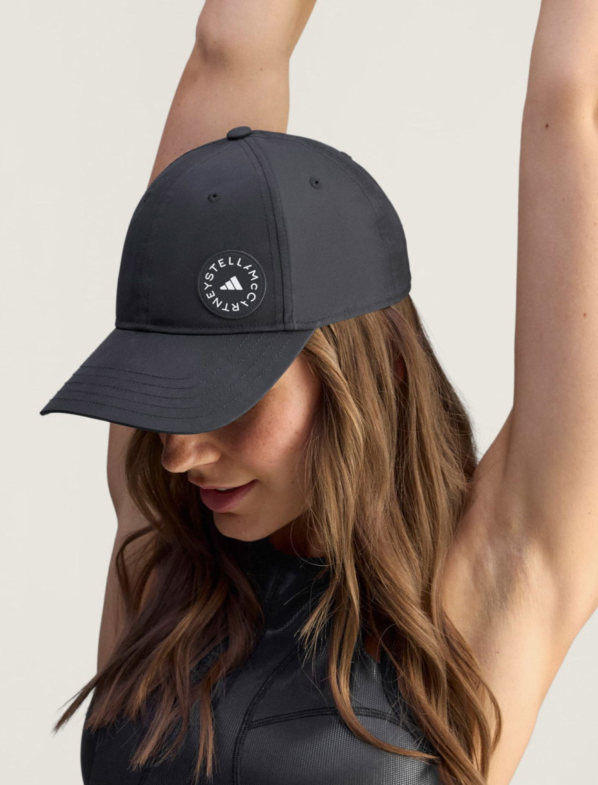 adidas by Stella McCartney Kadın Siyah Şapka