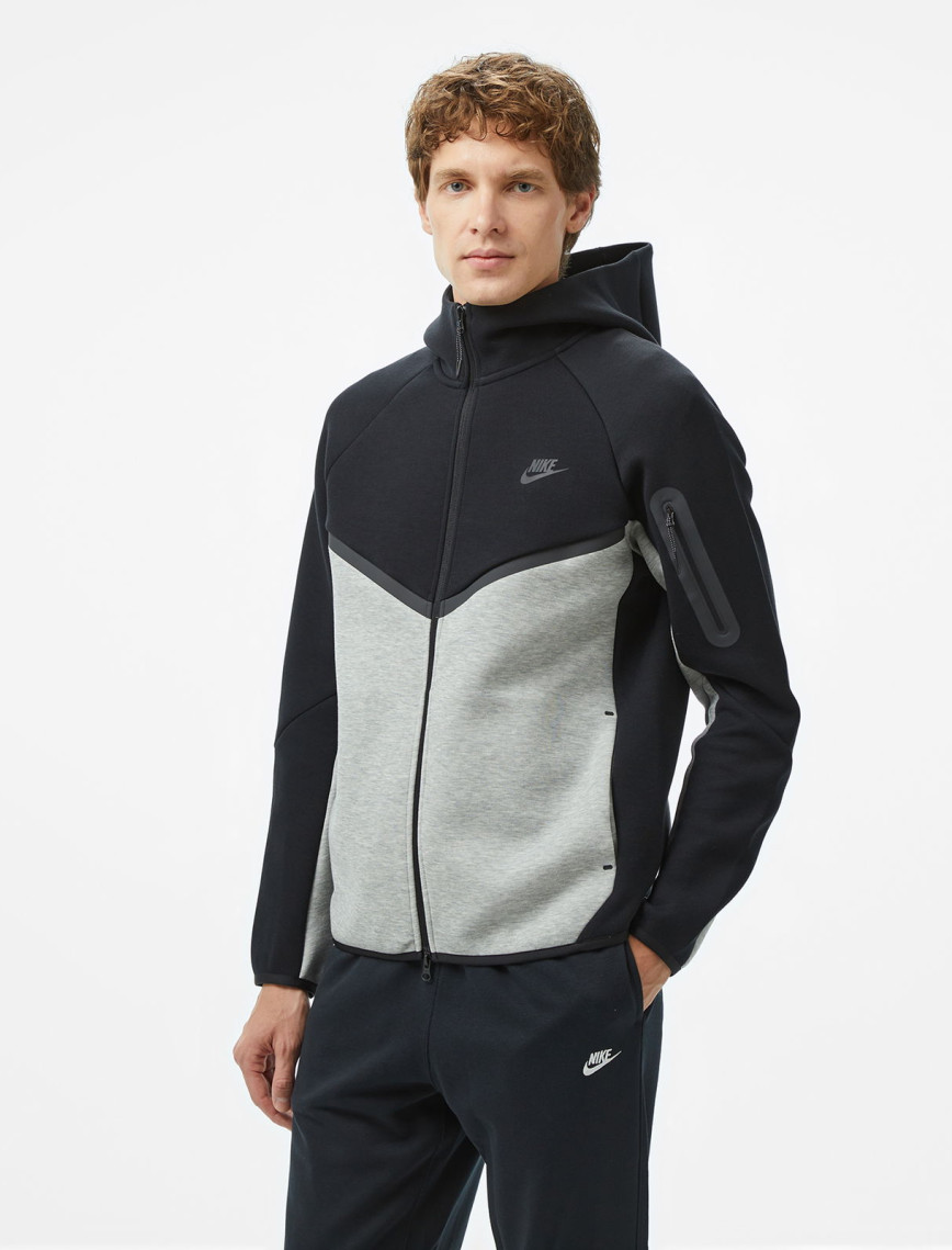 Nike Tech Fleece Erkek Siyah Eşofman Üstü Nike Tech Fleece Erkek Siyah Eşofman Üstü