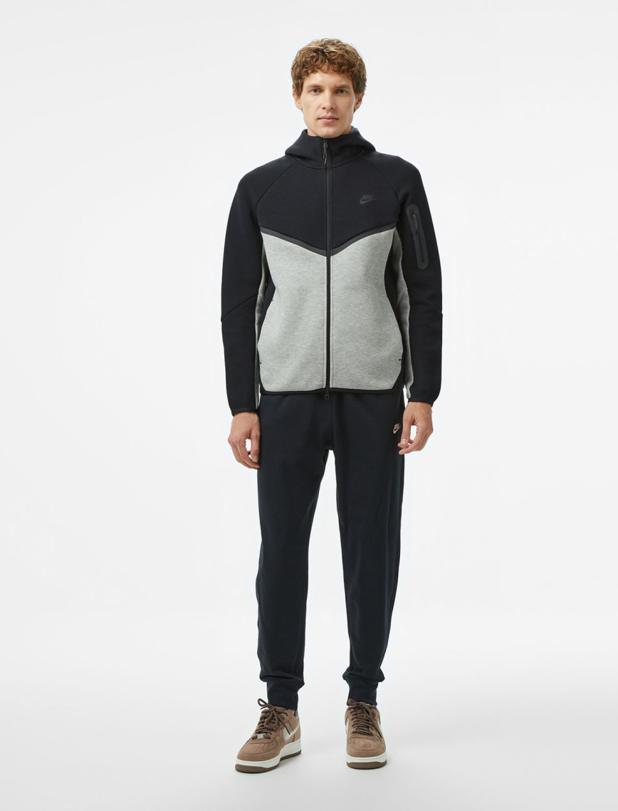Nike Tech Fleece Erkek Siyah Eşofman Üstü Nike Tech Fleece Erkek Siyah Eşofman Üstü