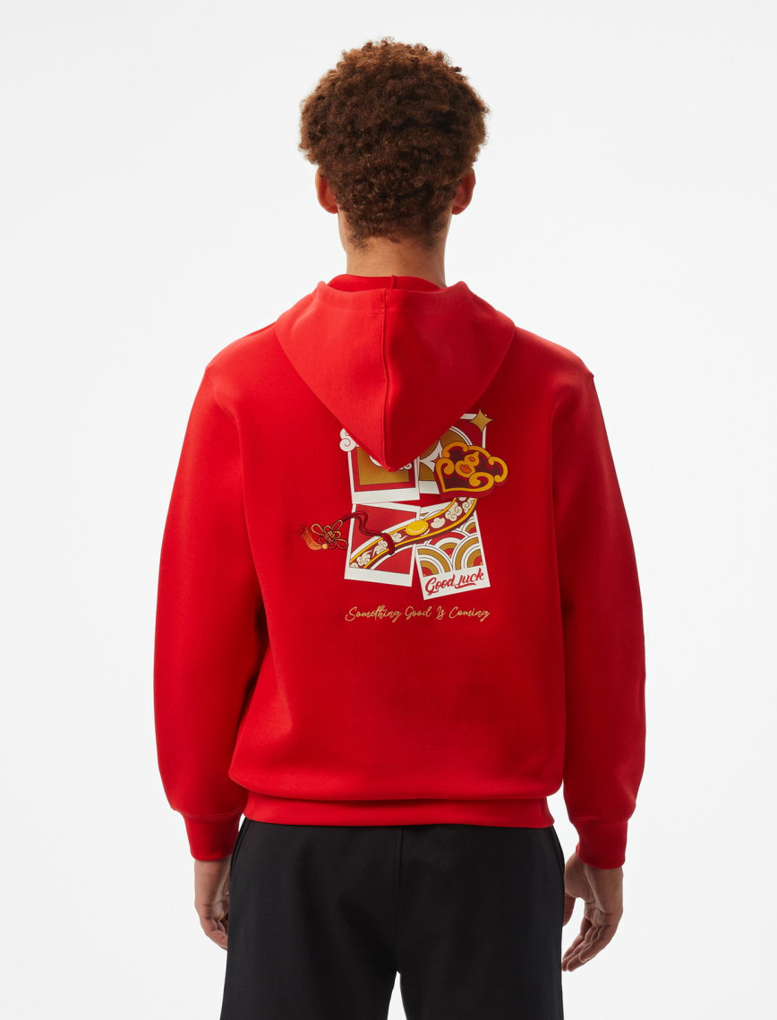 Anta CNY Good Luck Erkek Kırmızı Hoodie Anta CNY Good Luck Erkek Kırmızı Hoodie
