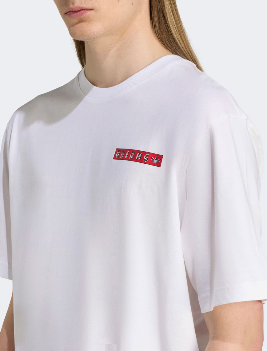 adidas Graphic Erkek Beyaz T-Shirt adidas Graphic Erkek Beyaz T-Shirt
