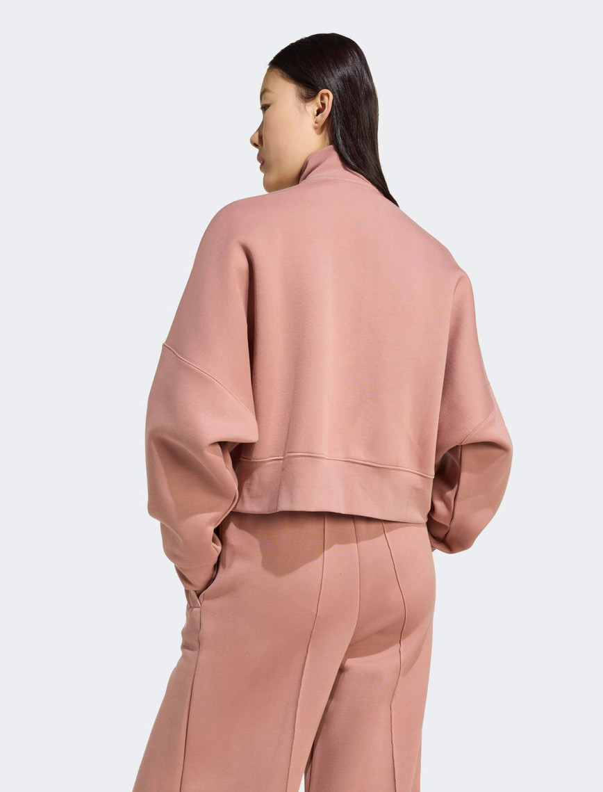 adidas 3 Stripes Zipup Kadın Kahverengi Sweatshirt adidas 3 Stripes Zipup Kadın Kahverengi Sweatshirt