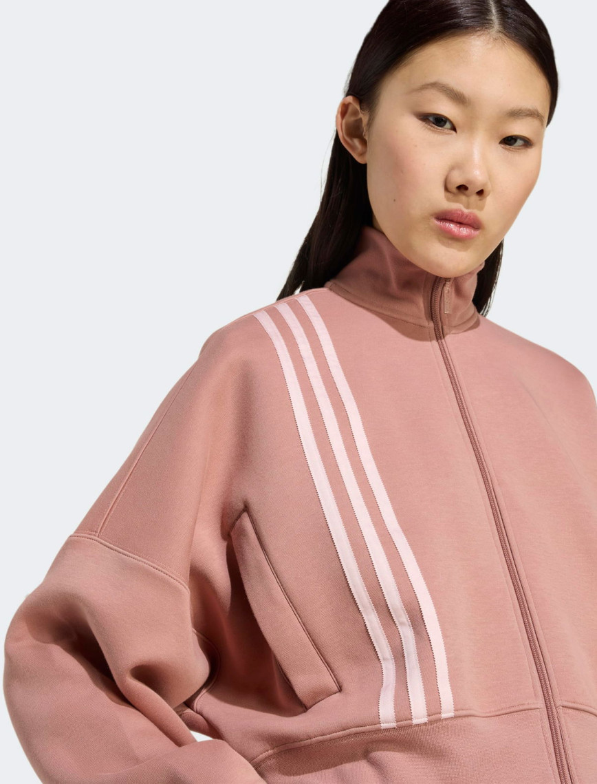 adidas 3 Stripes Zipup Kadın Kahverengi Sweatshirt adidas 3 Stripes Zipup Kadın Kahverengi Sweatshirt