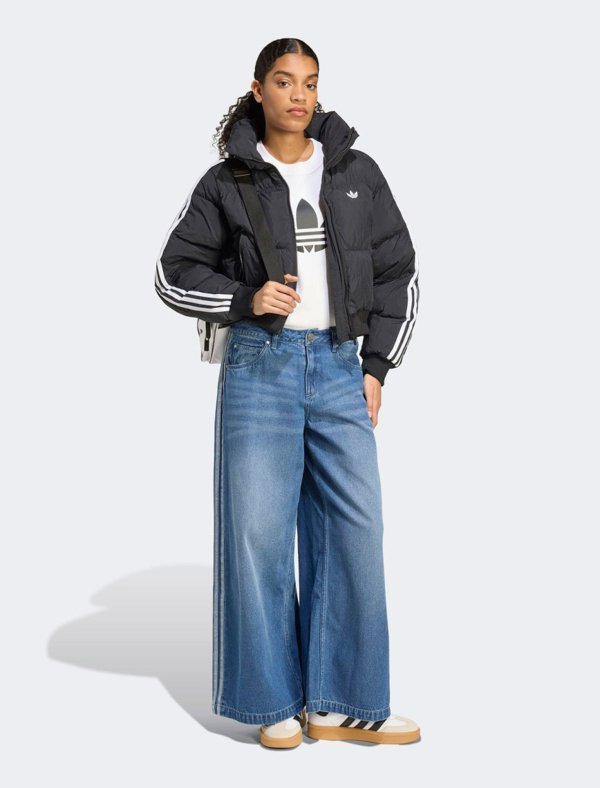 adidas Cropped Puff Kadın Siyah Ceket adidas Cropped Puff Kadın Siyah Ceket