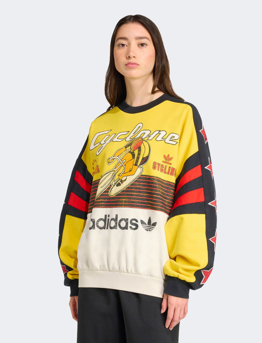 adidas Archive Cycling Kadın Sarı Vintage Sweatshirt adidas Archive Cycling Kadın Sarı Vintage Sweatshirt