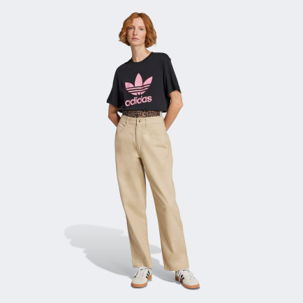 adidas Trefoil Boxy Kadın Siyah T-Shirt adidas Trefoil Boxy Kadın Siyah T-Shirt