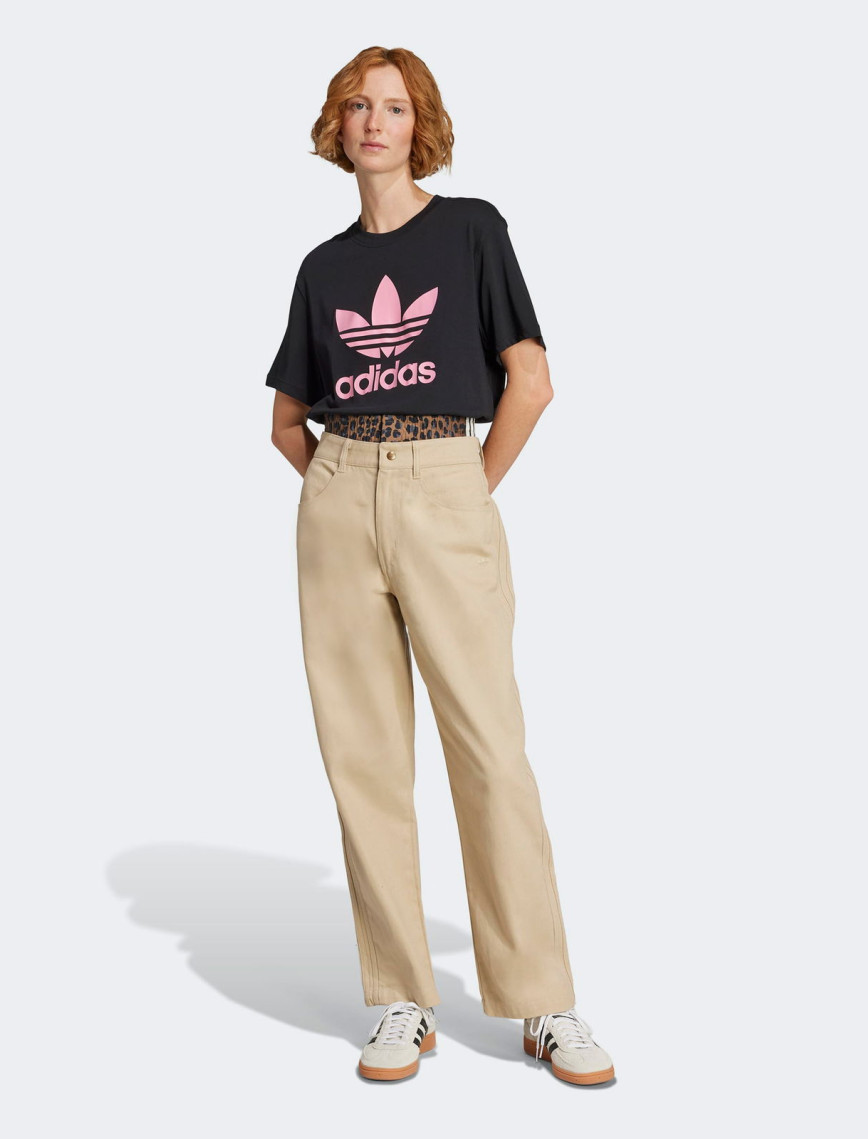 adidas Trefoil Boxy Kadın Siyah T-Shirt adidas Trefoil Boxy Kadın Siyah T-Shirt