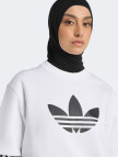 adidas Spacer Trefoil Kadın Beyaz T-Shirt adidas Spacer Trefoil Kadın Beyaz T-Shirt