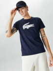 Lacoste Erkek Regular Fit Bisiklet Yaka Baskılı Lacivert T-Shirt Lacoste Erkek Regular Fit Bisiklet Yaka Baskılı Lacivert T-Shirt