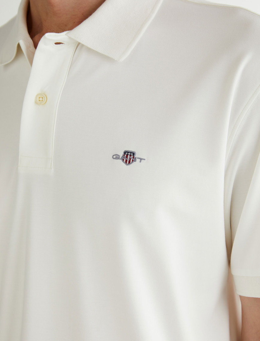GANT Erkek Krem Relaxed Fit Polo GANT Erkek Krem Relaxed Fit Polo