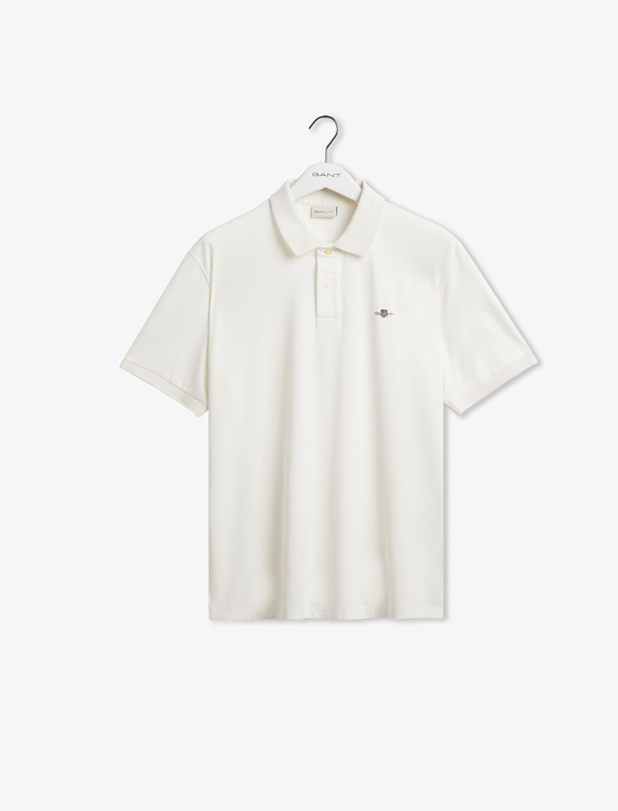 GANT Erkek Krem Relaxed Fit Polo GANT Erkek Krem Relaxed Fit Polo