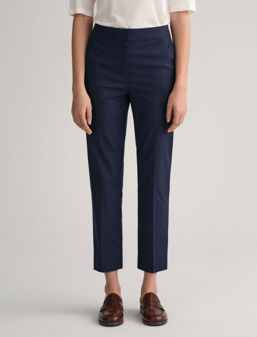 GANT Kadın Lacivert Slim Fit Pantolon GANT Kadın Lacivert Slim Fit Pantolon