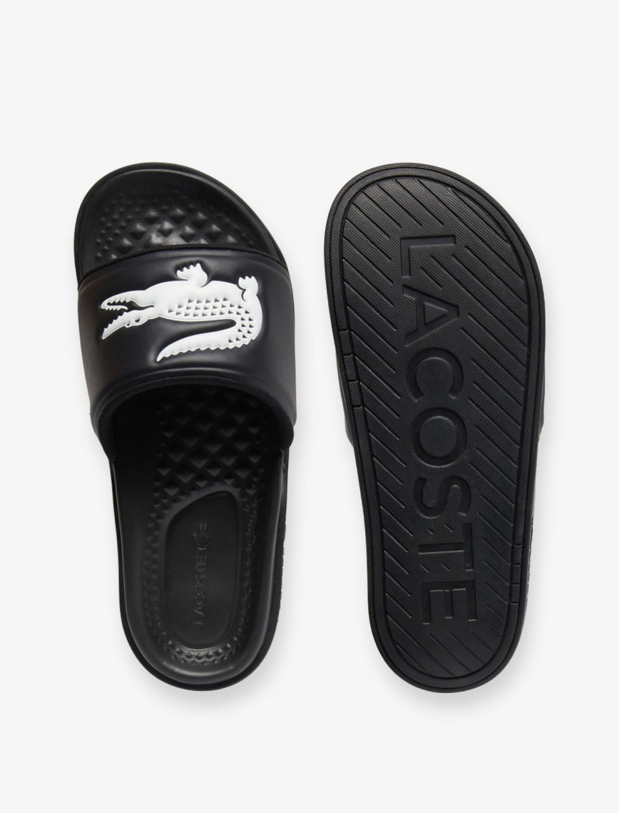 Lacoste Serve Slide Dual Erkek Siyah Terlik Lacoste Serve Slide Dual Erkek Siyah Terlik