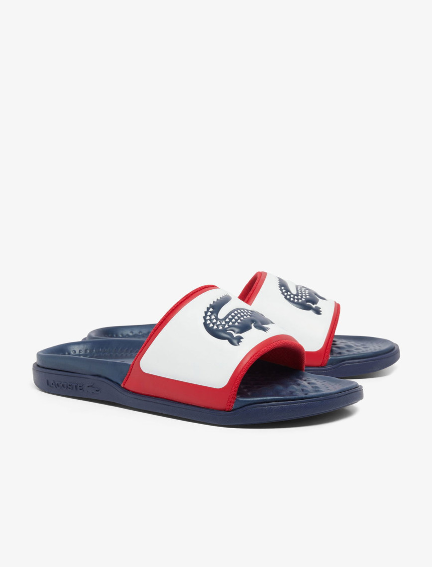 Lacoste Serve Slide Dual Erkek Lacivert Terlik Lacoste Serve Slide Dual Erkek Lacivert Terlik