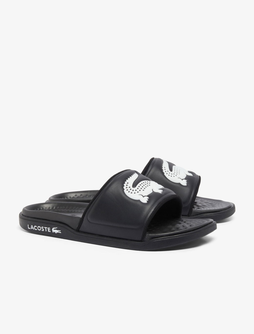 Lacoste Serve Slide Dual Erkek Siyah Terlik Lacoste Serve Slide Dual Erkek Siyah Terlik