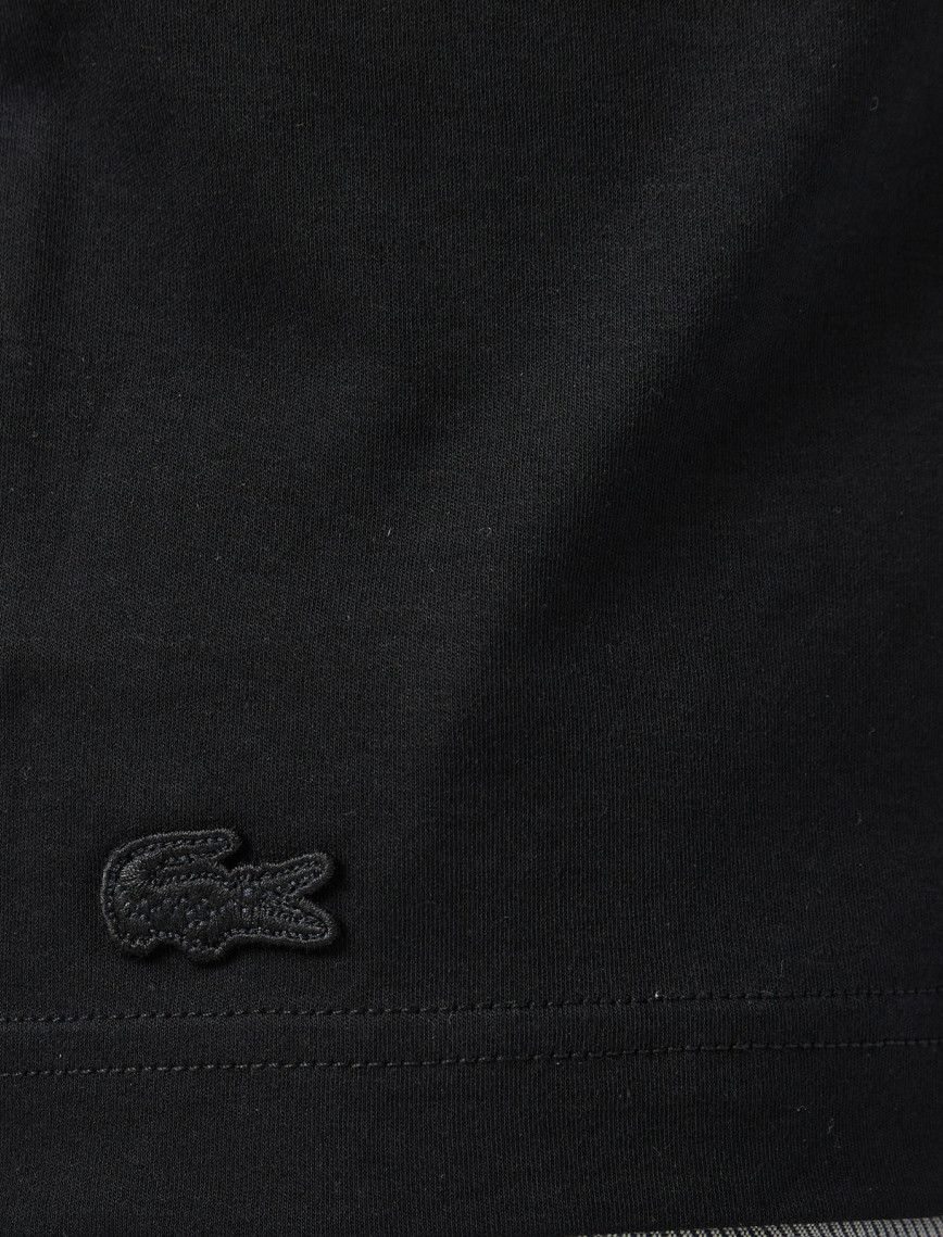 Lacoste Erkek Slim Fit Bisiklet Yaka Baskılı Siyah T-Shirt Lacoste Erkek Slim Fit Bisiklet Yaka Baskılı Siyah T-Shirt