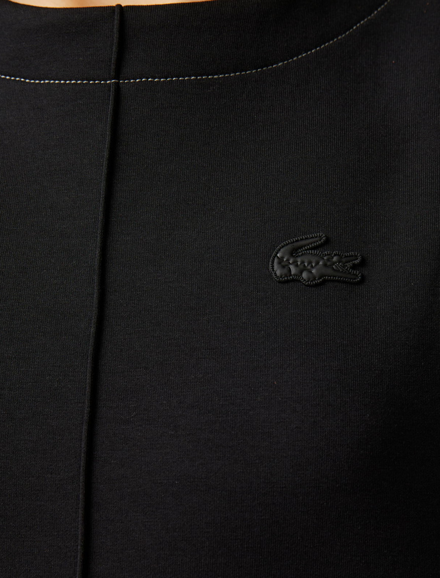 Lacoste Kadın Relaxed Fit Kolsuz Bisiklet Yaka Siyah Elbise Lacoste Kadın Relaxed Fit Kolsuz Bisiklet Yaka Siyah Elbise