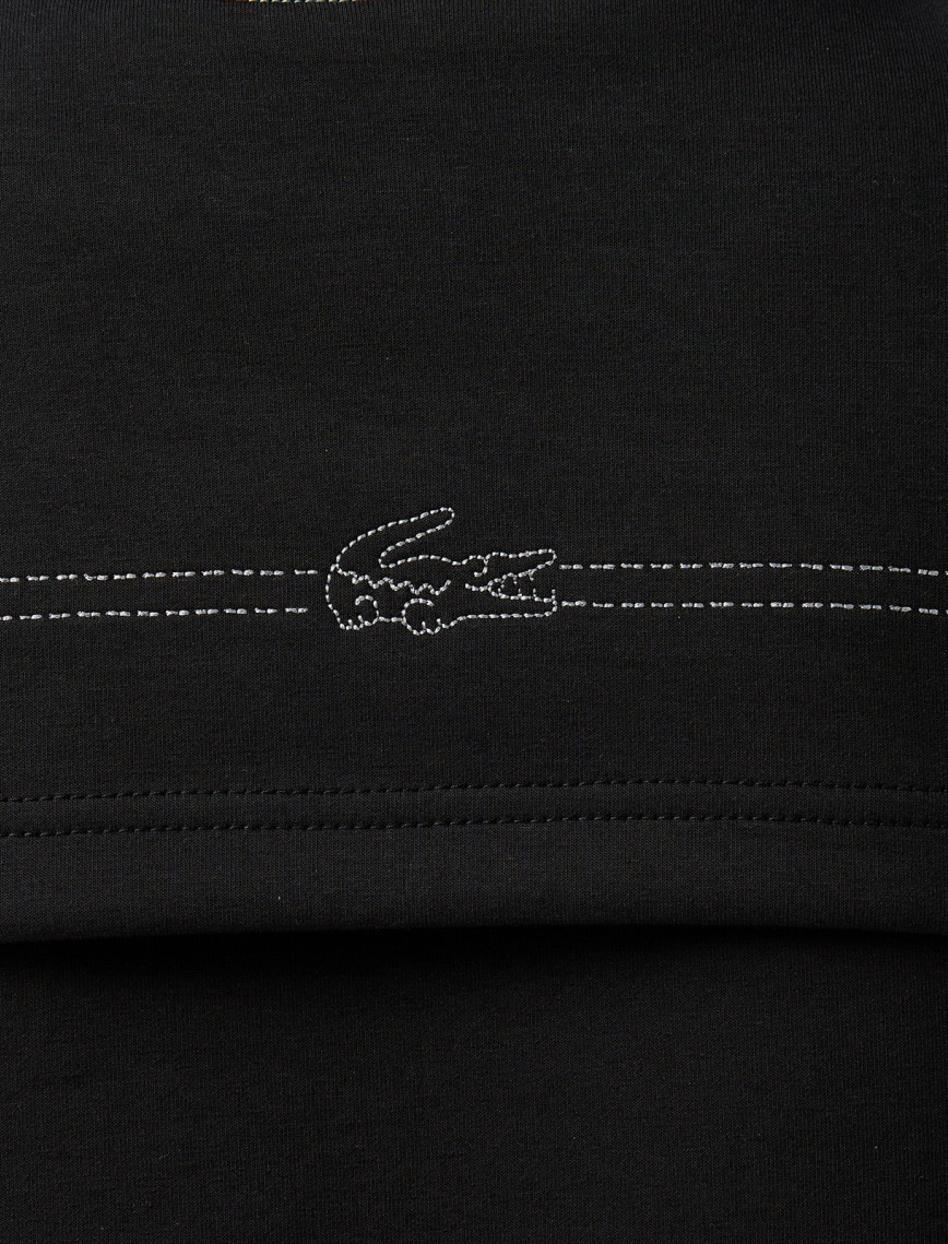 Lacoste Kadın Relaxed Fit Kolsuz Bisiklet Yaka Siyah Elbise Lacoste Kadın Relaxed Fit Kolsuz Bisiklet Yaka Siyah Elbise