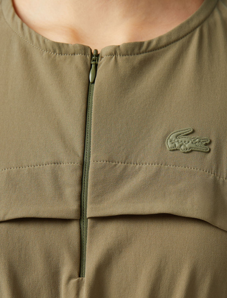 Lacoste Kadın Flare Fit Kolsuz Bisiklet Yaka Haki Elbise Lacoste Kadın Flare Fit Kolsuz Bisiklet Yaka Haki Elbise