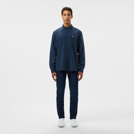 Lacoste Erkek Slim Fit Koyu Mavi Jean Pantolon