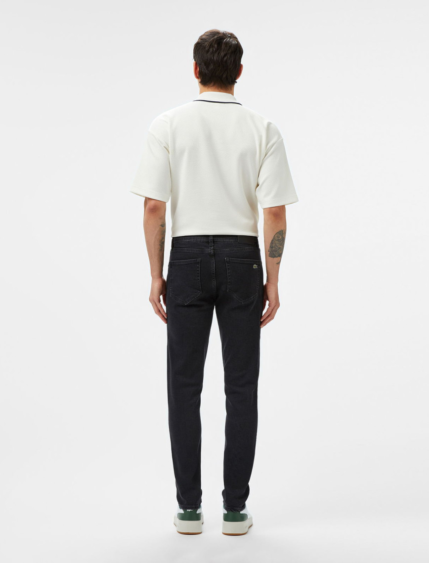 Lacoste Erkek Slim Fit Siyah Jean Pantolon Lacoste Erkek Slim Fit Siyah Jean Pantolon