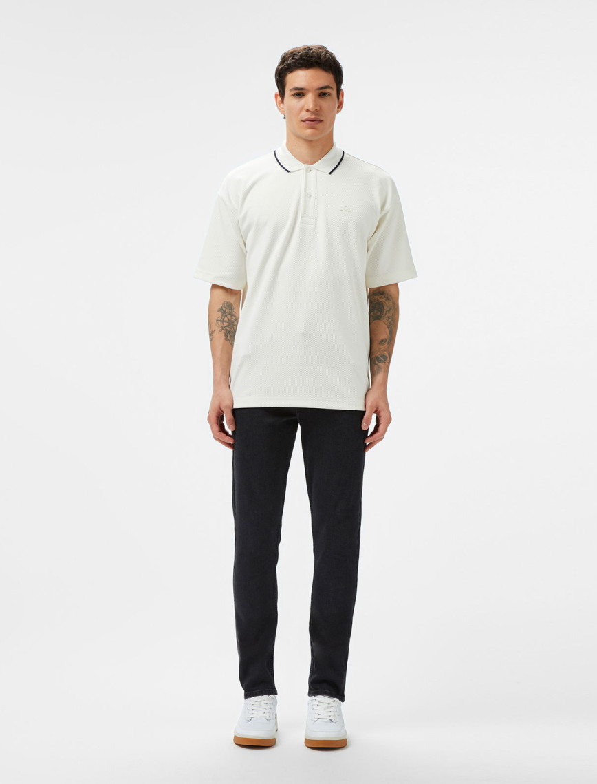 Lacoste Erkek Slim Fit Koyu Mavi Jean Pantolon Lacoste Erkek Slim Fit Koyu Mavi Jean Pantolon