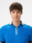 Lacoste Erkek Regular Fit Yarım Fermuarlı Baskılı Mavi Polo Lacoste Erkek Regular Fit Yarım Fermuarlı Baskılı Mavi Polo