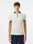 Lacoste Erkek Regular Fit Yarım Fermuarlı Baskılı Beyaz Polo Lacoste Erkek Regular Fit Yarım Fermuarlı Baskılı Beyaz Polo