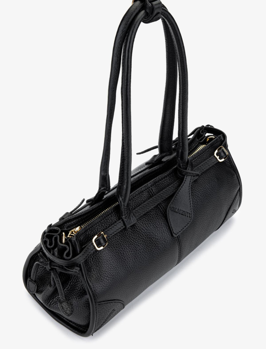 Valmenti Kadın Hakiki Deri Siyah Floter Kol Çantası Valmenti Kadın Hakiki Deri Siyah Floter Kol Çantası