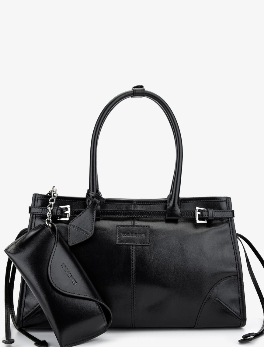 Valmenti Kadın Hakiki Deri Siyah Deri Kol Çantası Valmenti Kadın Hakiki Deri Siyah Deri Kol Çantası