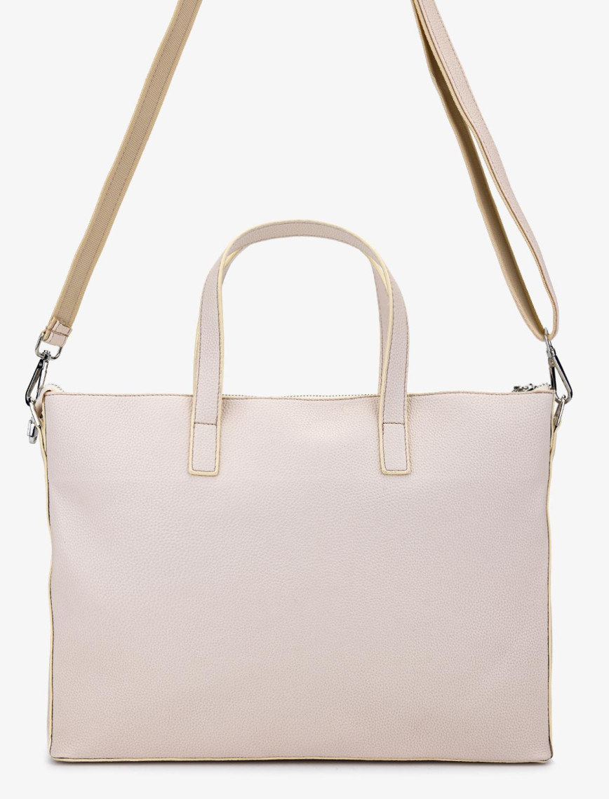 Valmenti Unisex Vegan/Deri Bej Evrak Çantası Valmenti Unisex Vegan/Deri Bej Evrak Çantası