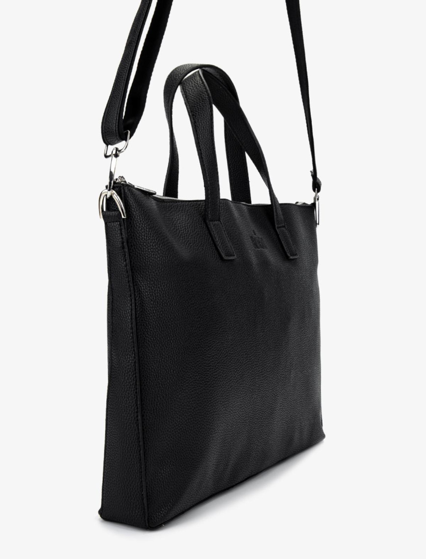 Valmenti Unisex Vegan/Deri Siyah Floter Evrak Çantası Valmenti Unisex Vegan/Deri Siyah Floter Evrak Çantası