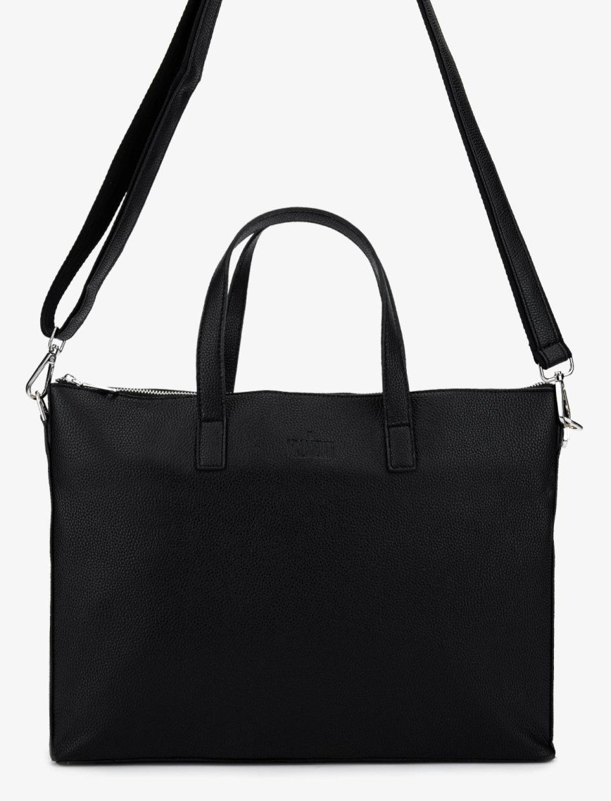 Valmenti Unisex Vegan/Deri Siyah Floter Evrak Çantası Valmenti Unisex Vegan/Deri Siyah Floter Evrak Çantası