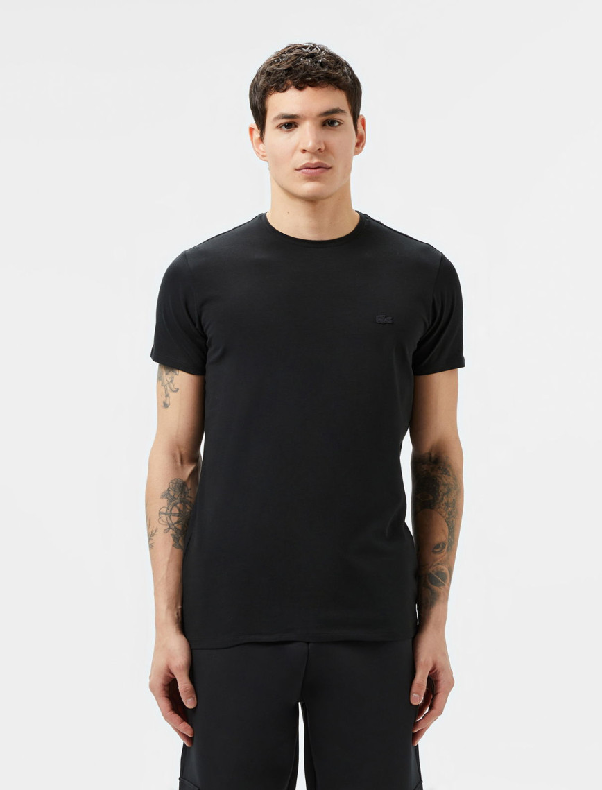 Lacoste Erkek Slim Fit Bisiklet Yaka Bordo T-Shirt Lacoste Erkek Slim Fit Bisiklet Yaka Bordo T-Shirt