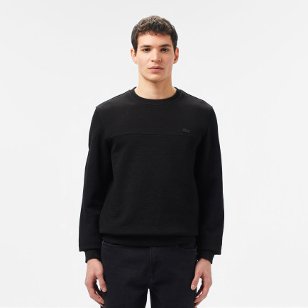 Lacoste Erkek Regular Fit Uzun Kollu Bisiklet Yaka Siyah T-Shirt Lacoste Erkek Regular Fit Uzun Kollu Bisiklet Yaka Siyah T-Shirt