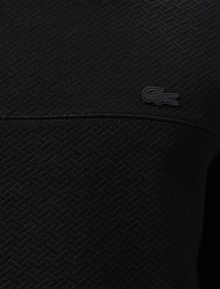 Lacoste Erkek Regular Fit Uzun Kollu Bisiklet Yaka Siyah T-Shirt