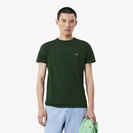 Lacoste Erkek Regular Fit Bisiklet Yaka Koyu Yeşil T-Shirt Lacoste Erkek Regular Fit Bisiklet Yaka Koyu Yeşil T-Shirt