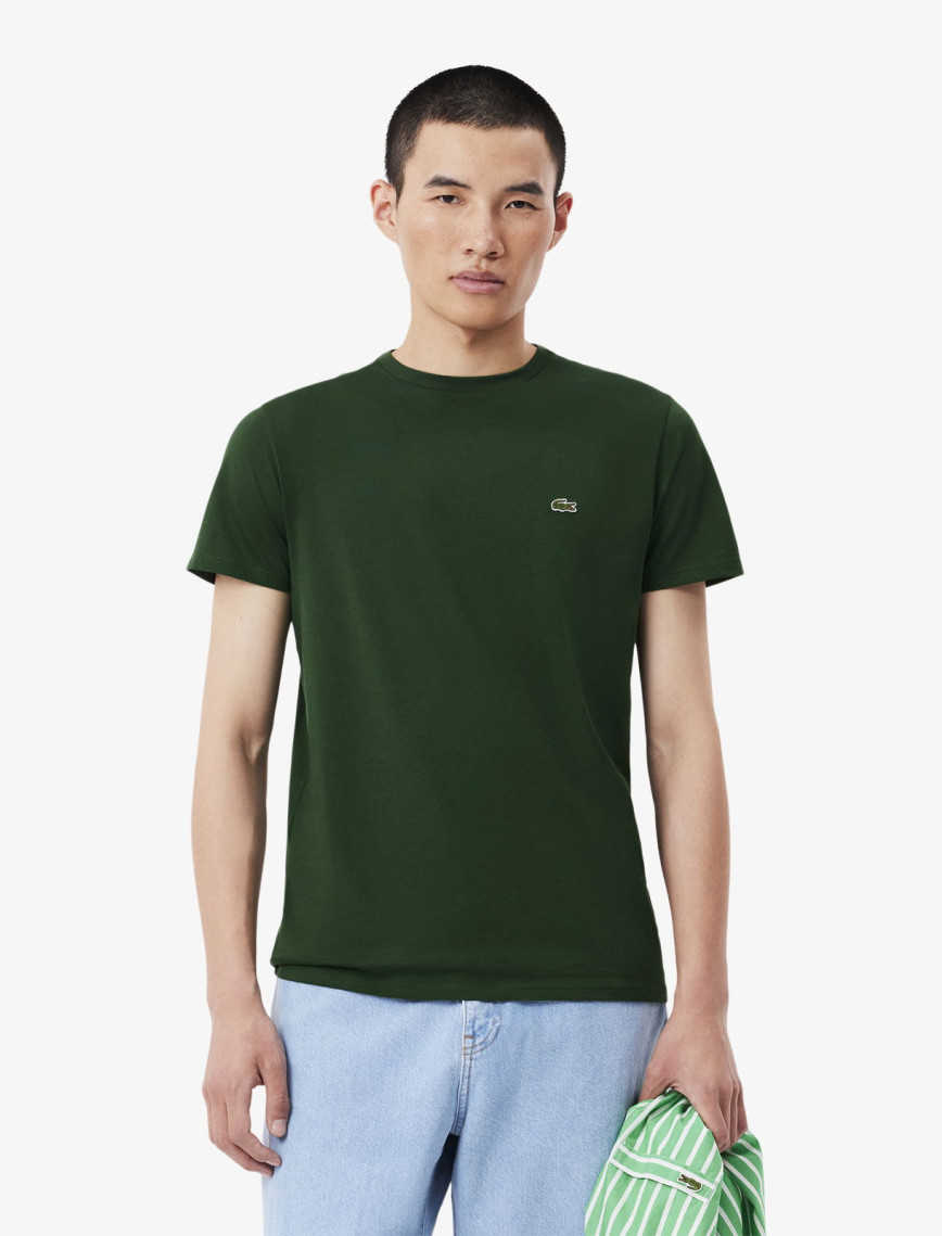 Lacoste Erkek Regular Fit Bisiklet Yaka Siyah T-Shirt Lacoste Erkek Regular Fit Bisiklet Yaka Siyah T-Shirt