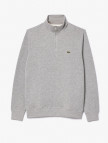 Lacoste Erkek Classic Fit Yarım Fermuarlı Gri Sweatshirt Lacoste Erkek Classic Fit Yarım Fermuarlı Gri Sweatshirt