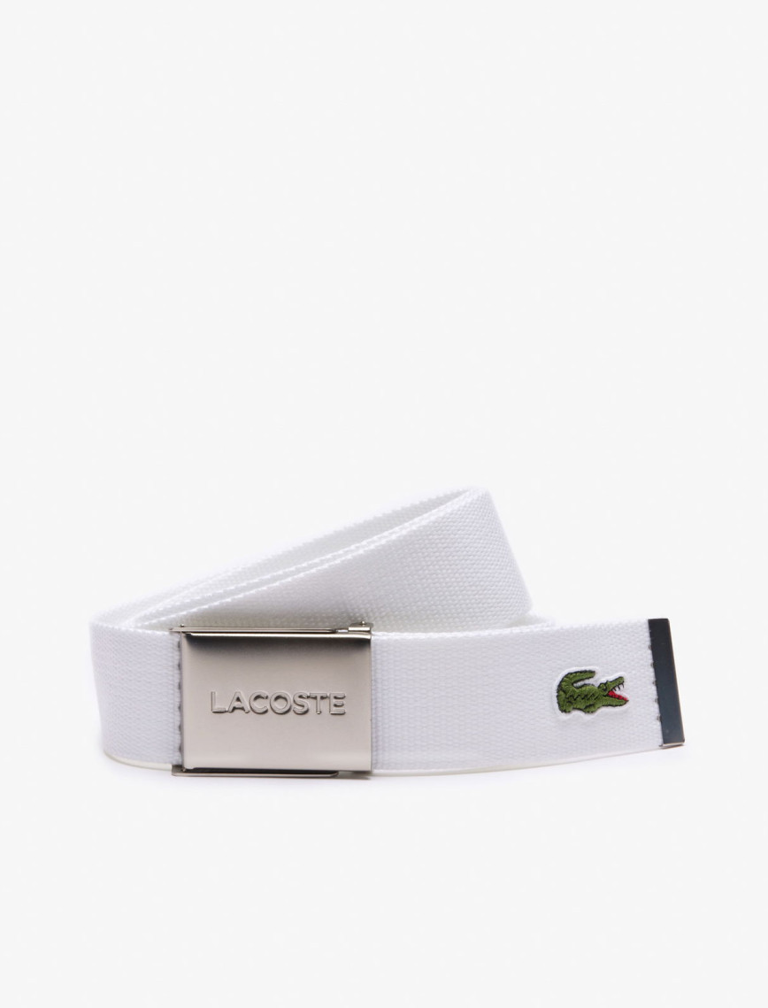 Lacoste L.12.12 Erkek Beyaz Kemer Lacoste L.12.12 Erkek Beyaz Kemer