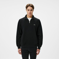 Lacoste Erkek Classic Fit Yarım Fermuarlı Siyah Sweatshirt Lacoste Erkek Classic Fit Yarım Fermuarlı Siyah Sweatshirt