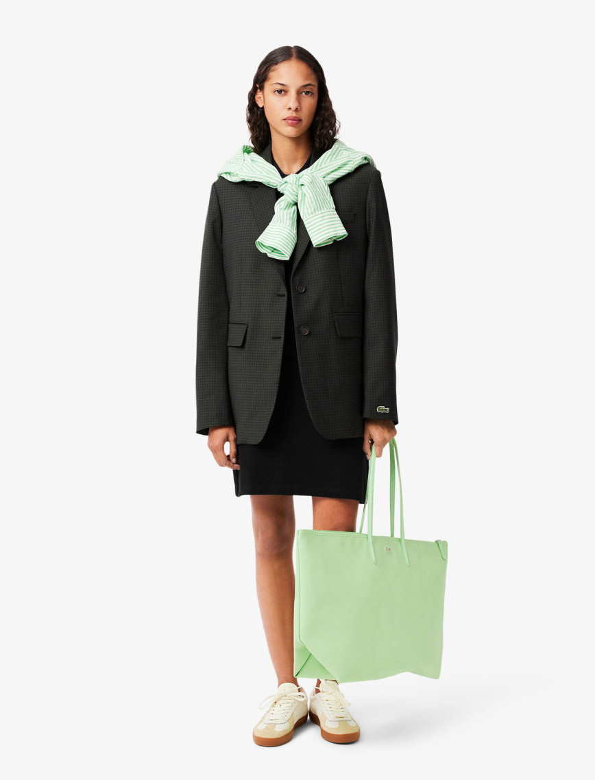 Lacoste Kadın Slim Fit Kısa Kollu Polo Yaka Siyah Elbise Lacoste Kadın Slim Fit Kısa Kollu Polo Yaka Siyah Elbise