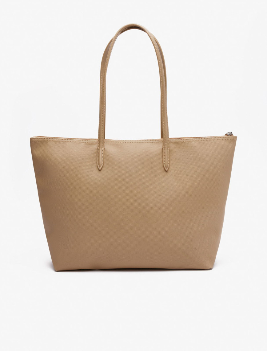 Lacoste Large L.12.12 Kadın Bej Omuz Çantası Lacoste Large L.12.12 Kadın Bej Omuz Çantası