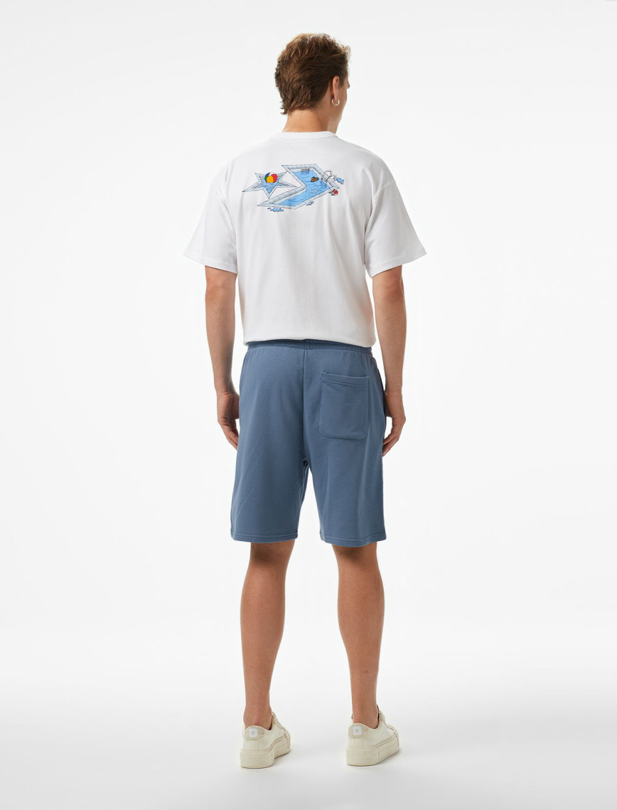 Converse Unisex Mavi Şort Converse Unisex Mavi Şort