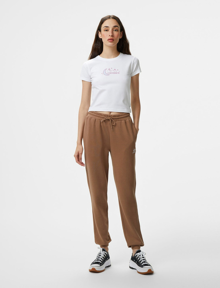 Converse Go-To Unisex Kahverengi Eşofman Altı Converse Go-To Unisex Kahverengi Eşofman Altı